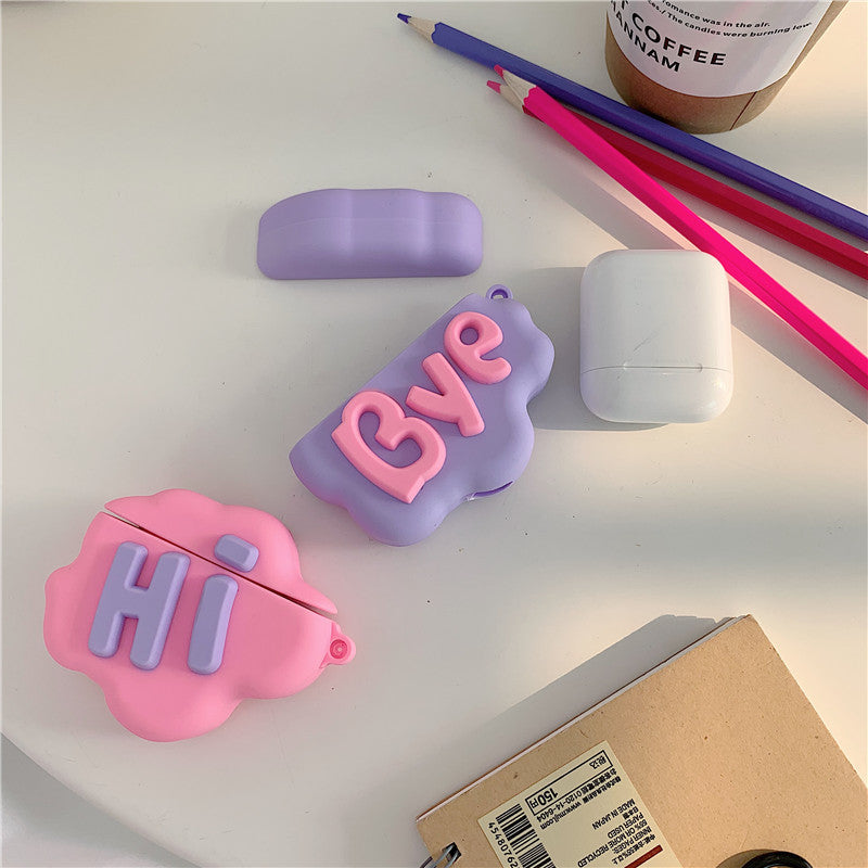 Cute Cloud Cartoon AirPod Case - Soft Silicone Cover for AirPods 2