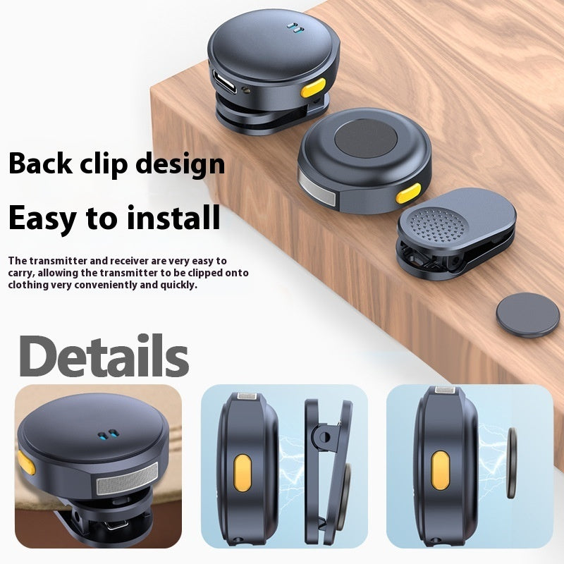 Wireless Lavalier Microphone for Mobile Live Streaming & Recording