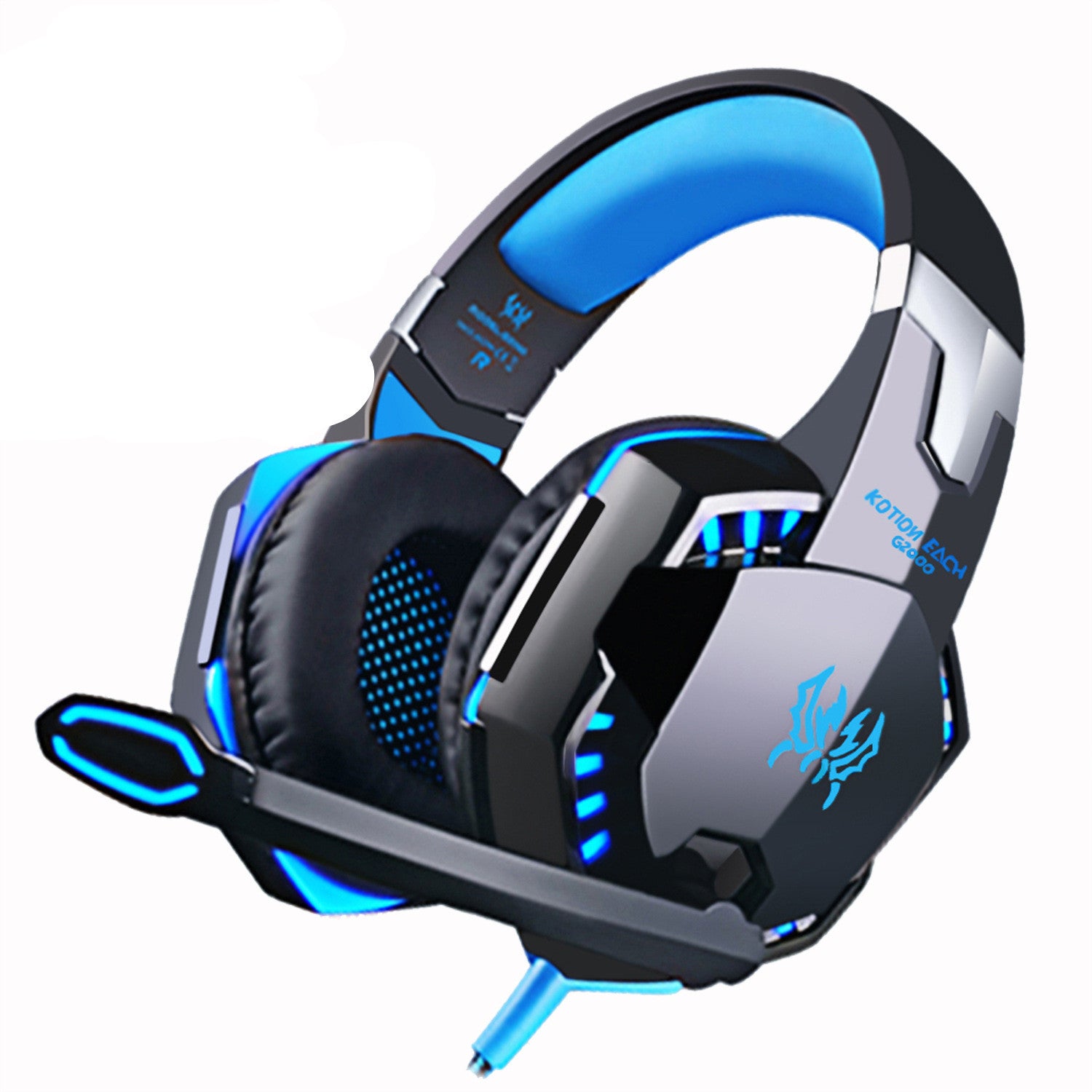 Heavy Bass Gaming Headphones with Mic for Immersive Audio