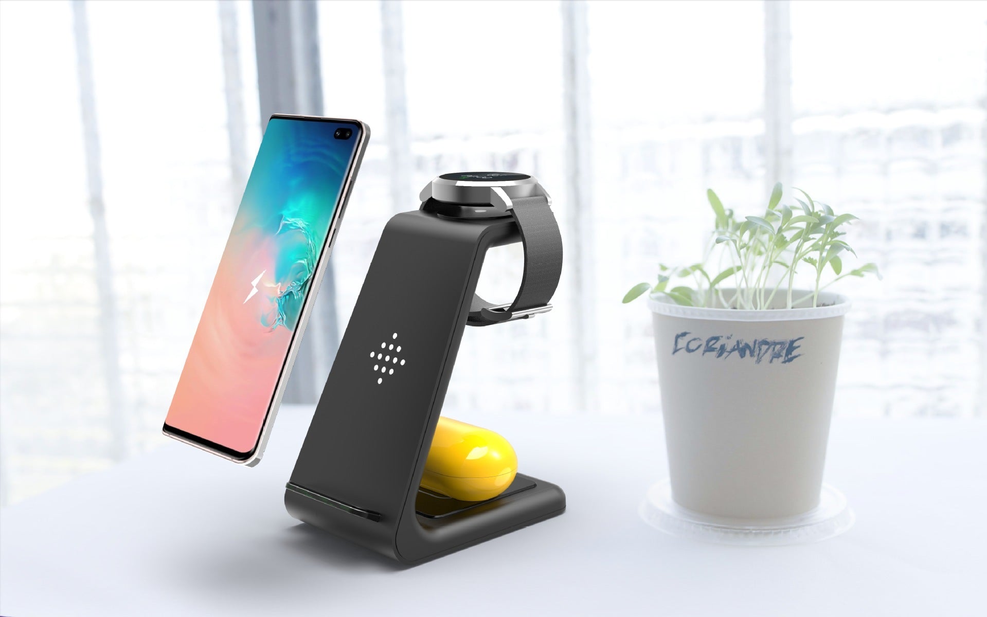 3-in-1 Fast Wireless Charging Station for Apple & Android