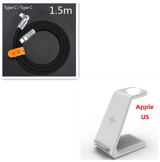 3-in-1 Fast Wireless Charging Station for Apple & Android