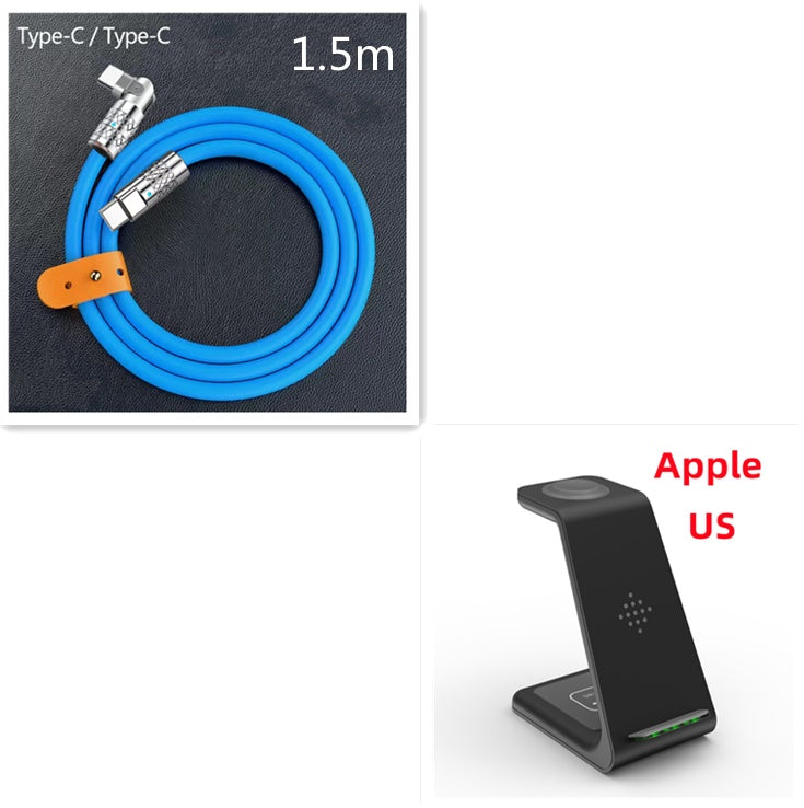3-in-1 Fast Wireless Charging Station for Apple & Android
