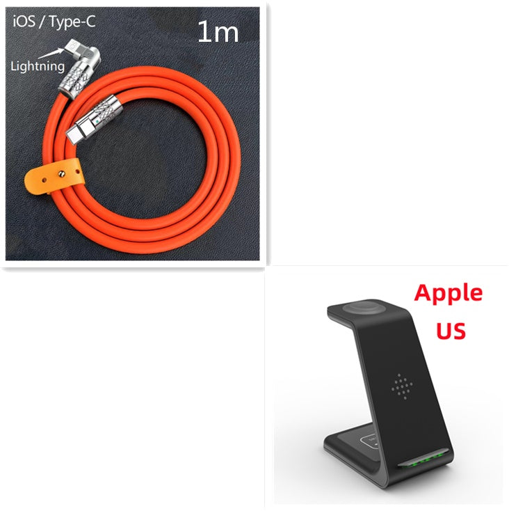 3-in-1 Fast Wireless Charging Station for Apple & Android
