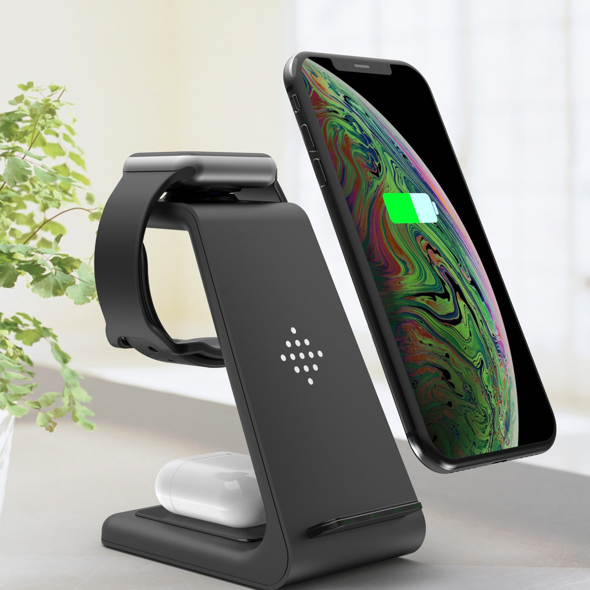 3-in-1 Fast Wireless Charging Station for Apple & Android