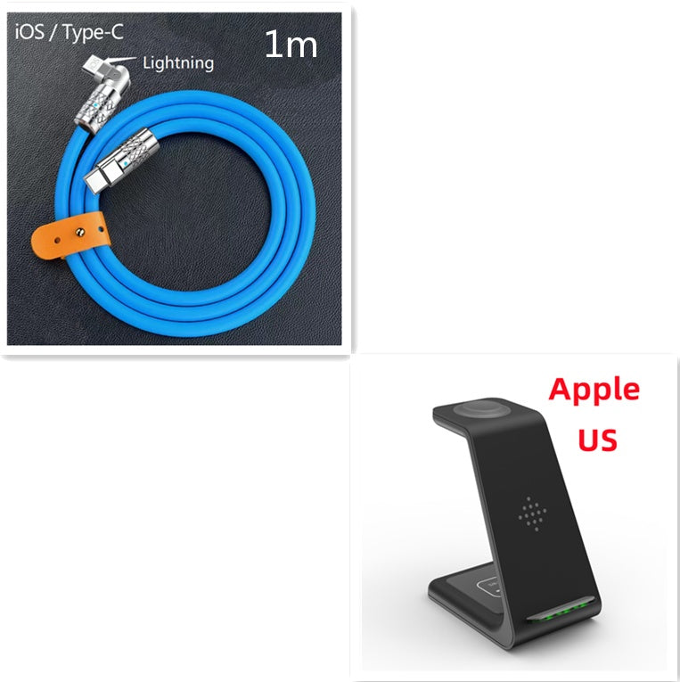 3-in-1 Fast Wireless Charging Station for Apple & Android