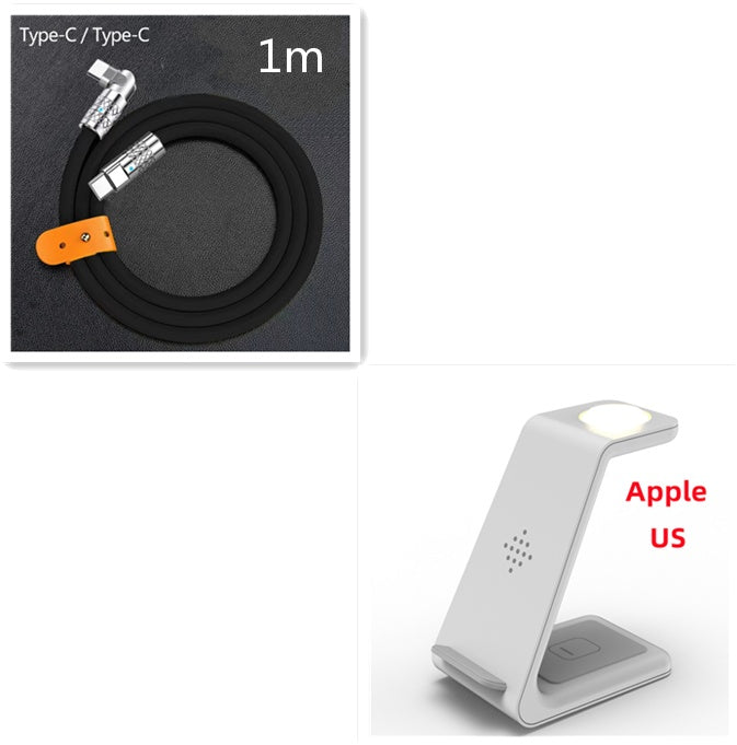 3-in-1 Fast Wireless Charging Station for Apple & Android