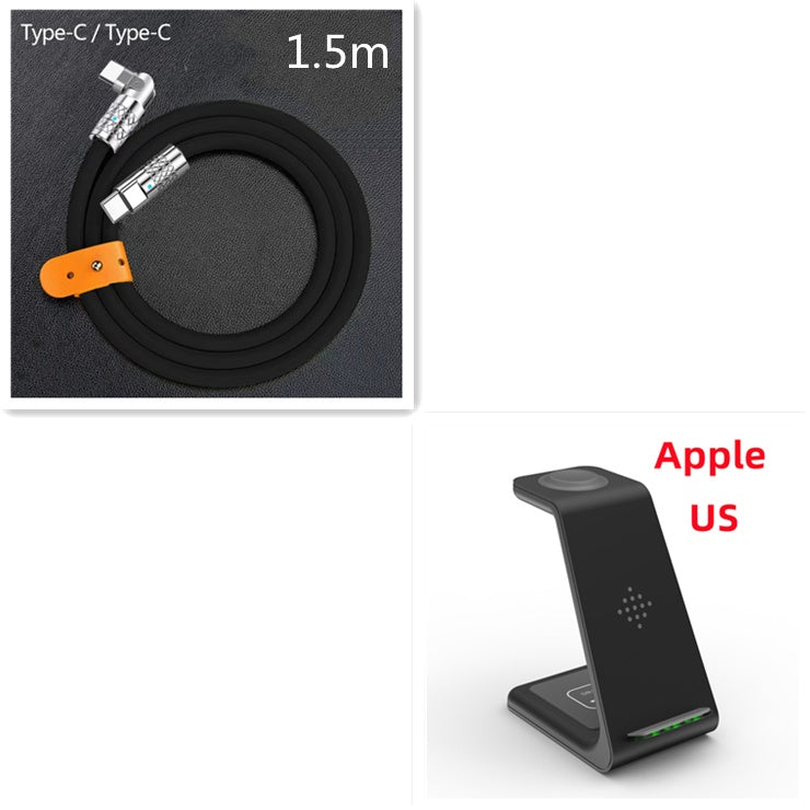 3-in-1 Fast Wireless Charging Station for Apple & Android