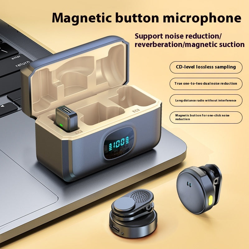 Wireless Lavalier Microphone for Mobile Live Streaming & Recording