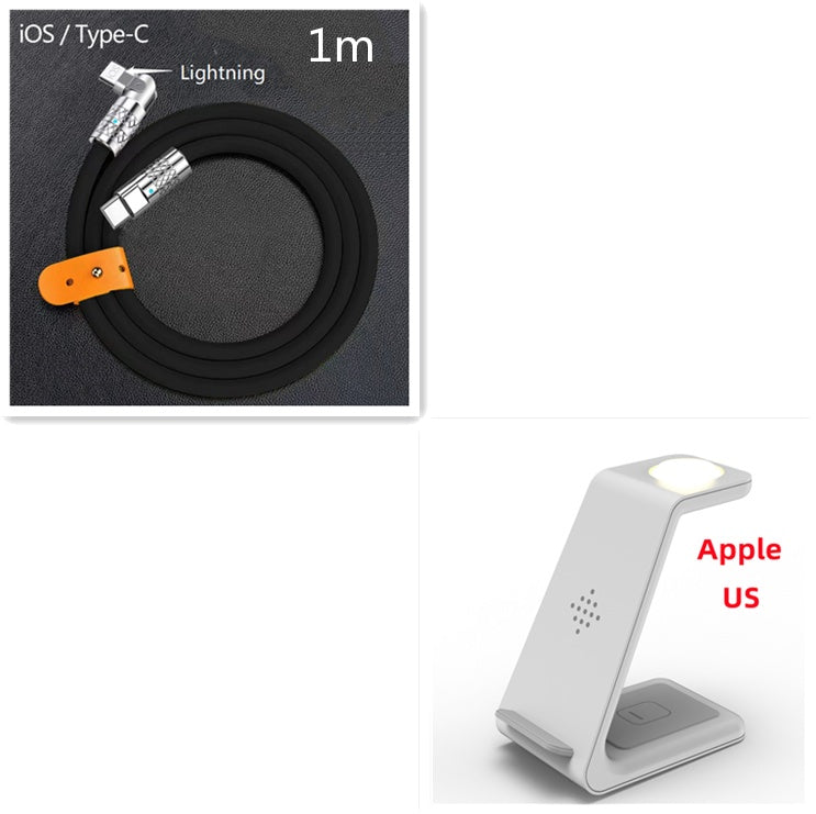 3-in-1 Fast Wireless Charging Station for Apple & Android