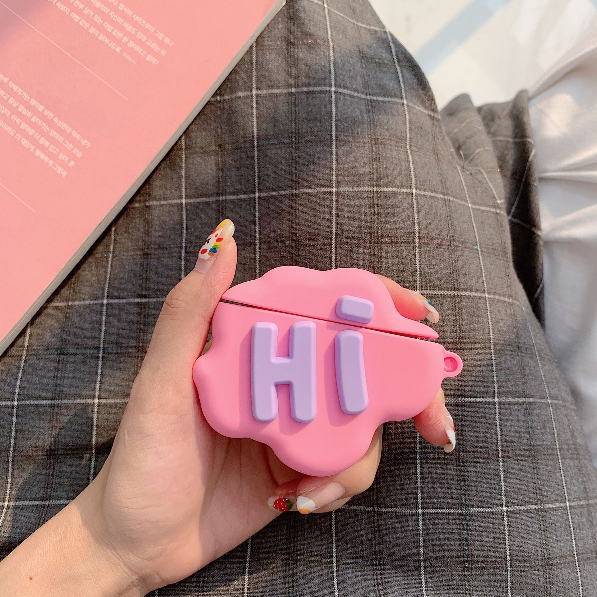 Cute Cloud Cartoon AirPod Case - Soft Silicone Cover for AirPods 2