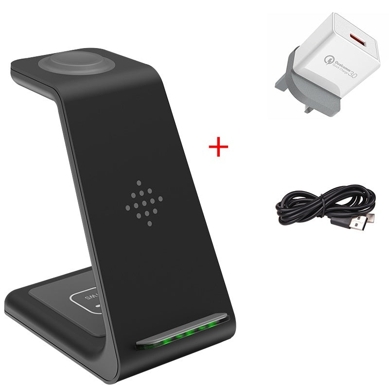 3-in-1 Fast Wireless Charging Station for Apple & Android