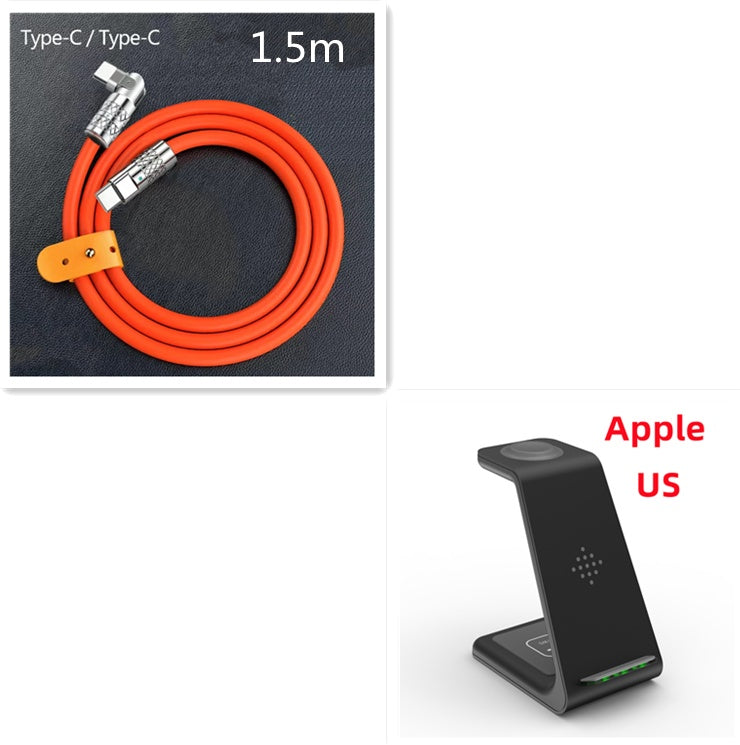 3-in-1 Fast Wireless Charging Station for Apple & Android