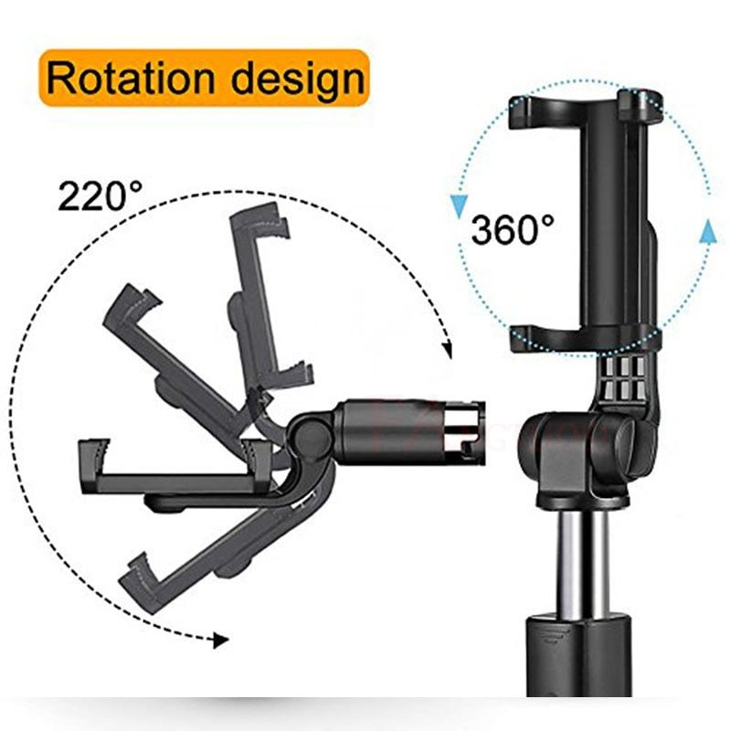 Bluetooth Selfie Stick & Phone Tripod Stand for iPhone & Android