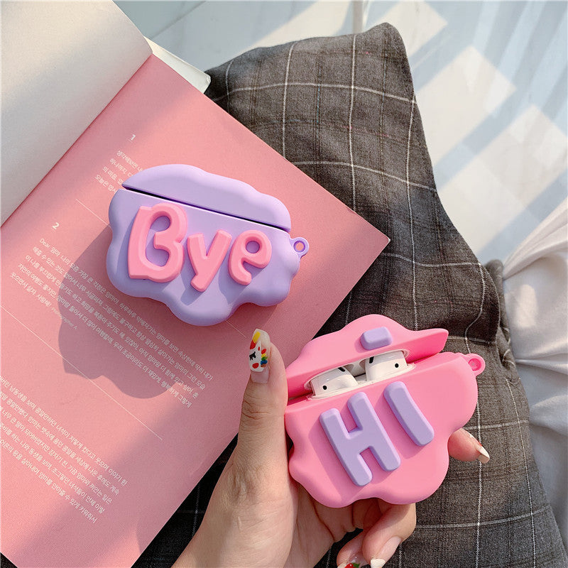Cute Cloud Cartoon AirPod Case - Soft Silicone Cover for AirPods 2