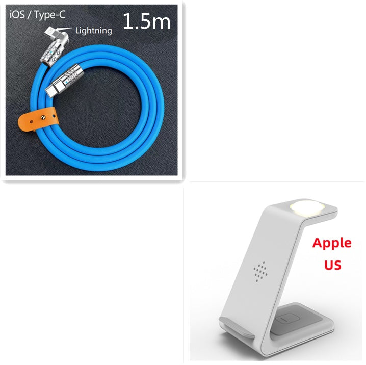 3-in-1 Fast Wireless Charging Station for Apple & Android